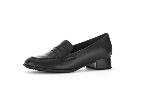 Gabor Damen Slipper, Frauen Slip On,Halbschuhe,Slides,Schlupfschuhe,schluepfschuhe,Loafer,College Schuhe,Businessschuhe,schwarz,40.5 EU / 7 UK von Gabor