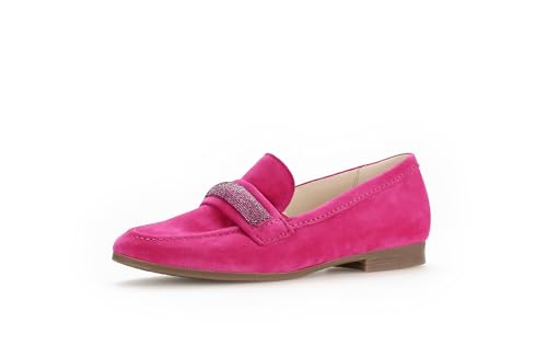 Gabor Damen Slipper, Frauen Slip On,Leichte Mehrweite (G),Halbschuhe,Slides,Schlupfschuhe,schluepfschuhe,Loafer,pink (Uni),41 EU / 7.5 UK von Gabor