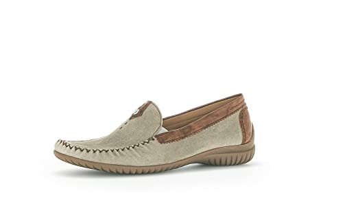 Gabor Damen Slipper, Frauen Slip On,Leichte Mehrweite (G),Loafer,College Schuhe,Businessschuhe,Slip-ons,Slides,Schilf/New Whisky,41 EU / 7.5 UK von Gabor