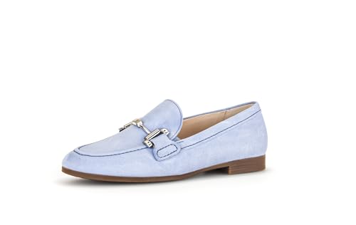 Gabor Damen Slipper, Frauen Slip On,Moderate Mehrweite (G),Businessschuhe,Slip-ons,Mokassins,Halbschuhe,Schlupfschuhe,Azur,38.5 EU / 5.5 UK von Gabor
