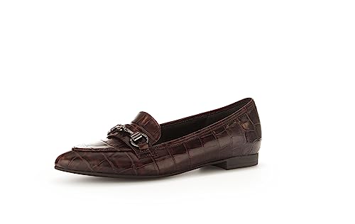 Gabor Damen Slipper, Frauen Slip On,Mokassins,Halbschuhe,Slides,Schlupfschuhe,schluepfschuhe,Loafer,College Schuhe,Slip-ons,Teak,37.5 EU / 4.5 UK von Gabor