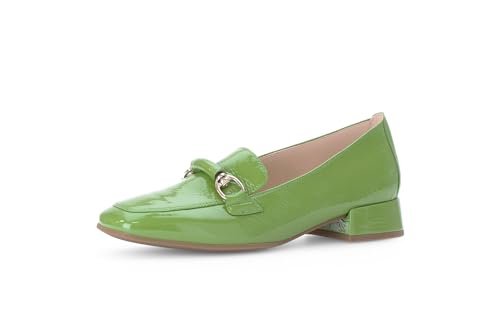 Gabor Damen Slipper, Frauen Slip On,Slides,Schlupfschuhe,schluepfschuhe,Loafer,College Schuhe,Businessschuhe,Granny Green(Gold),42 EU / 8 UK von Gabor