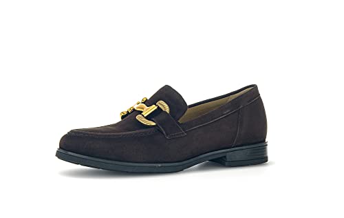 Gabor Damen Slipper, Frauen Slip On,Wechselfußbett,Moderate Mehrweite (G),Loafer,College Schuhe,Slip-ons,Mocca (Dark-Gold),38.5 EU / 5.5 UK von Gabor