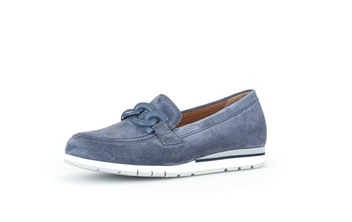 Gabor Damen Slipper, Frauen Slip On,Wechselfußbett,Moderate Mehrweite (G),Schlupfschuhe,schluepfschuhe,Loafer,Jeans (Uni),41 EU / 7.5 UK von Gabor