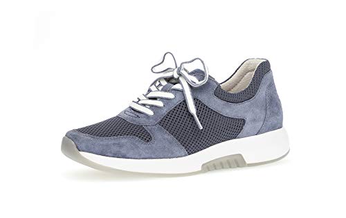 Gabor Damen Sneaker, Frauen Low-Top Sneaker,Optifit- Wechselfußbett, Damen Frauen weibliche, 42 EU, Nautic Blau von Gabor