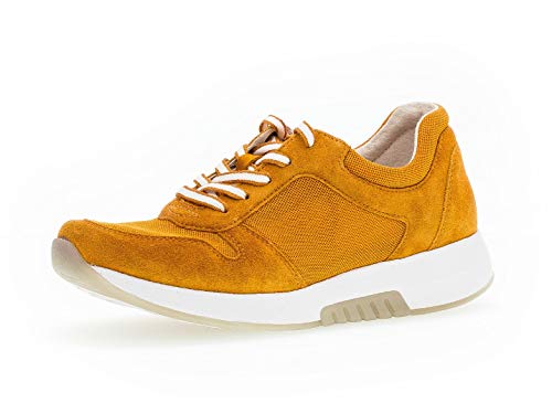 Gabor Damen Sneaker, Frauen Low-Top Sneaker,Optifit- Wechselfußbett, Halbschuh strassenschuh schnürer schnürschuh sportschuh,orange,38 EU / 5 UK von Gabor