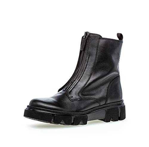 Gabor Damen Stiefeletten, Frauen Biker Boots,BEST FITTING,Reißverschluss,OPTIFIT- Wechselfußbett, uebergangsstiefel leger,schwarz,40.5 EU / 7 UK von Gabor