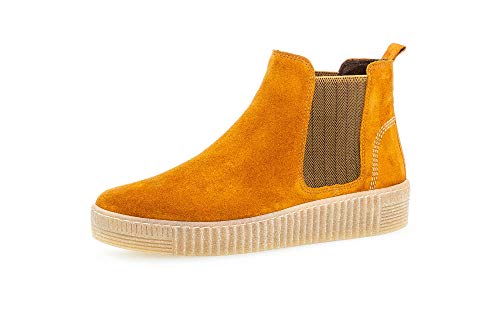 Gabor Chelsea-Boot, Dreamvelour (Micro), herbst/beige (natur),Wechselfußbett, Best-Fitting 33.731.30 (Größe: 38.5) von Gabor