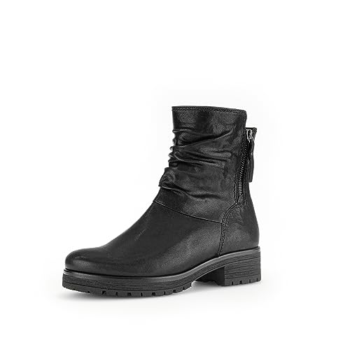 Gabor Damen Stiefeletten | Frauen Boots | Wechselfußbett | Moderate Mehrweite (G) | Warmfutter | schwarz (Webl.) | 37 EU - 4 UK von Gabor