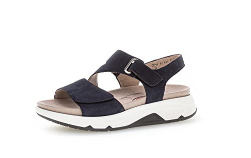 Gabor Damen Trekking Sandalen, Frauen Sandalen,Wechselfußbett,Moderate Mehrweite (G),Outdoor-Sandalen,Outdoor-Schuhe,Blue,41 EU / 7.5 UK von Gabor