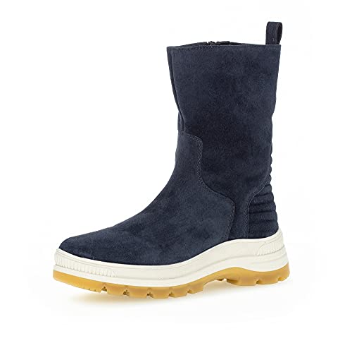 Gabor Damen Winterstiefel, Frauen Winterstiefeletten,Wechselfußbett,Moderate Mehrweite (G),ladies,boots,stiefel,dark-blue (Webl.),38 EU / 5 UK von Gabor