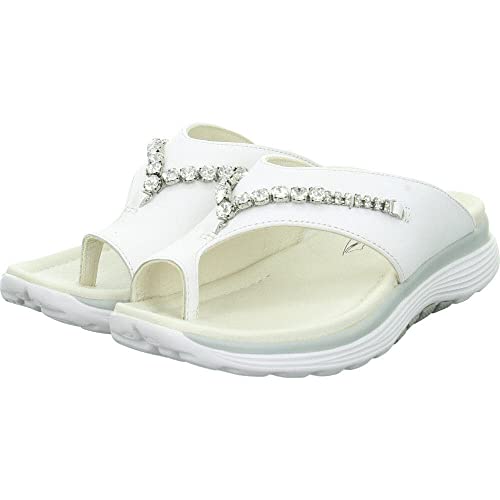 Gabor Damenschuhe - Bequeme Pantoletten Rollingsoft 46.812.50 Weiß, EU 38.5 von Gabor