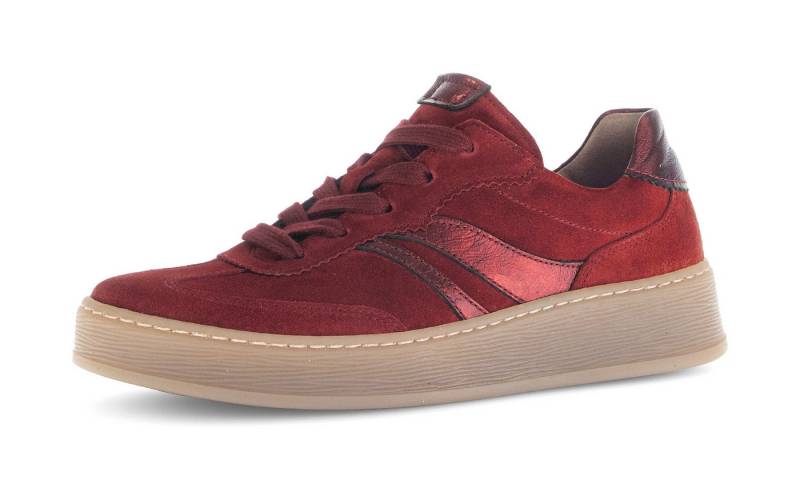 Gabor FLORENZ Plateausneaker, Freizeitschuh, Halbschuh, Schnürschuh in Bequemweite G (weit) von Gabor