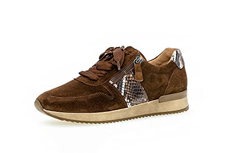 Gabor Damen Low-Top Sneaker, Frauen Sneaker Low,Strassenschuhe,Sportschuhe,Freizeitschuhe,Laufschuhe,Women's,Woman,Lady,Whisky Kombi,40 EU / 6.5 UK von Gabor