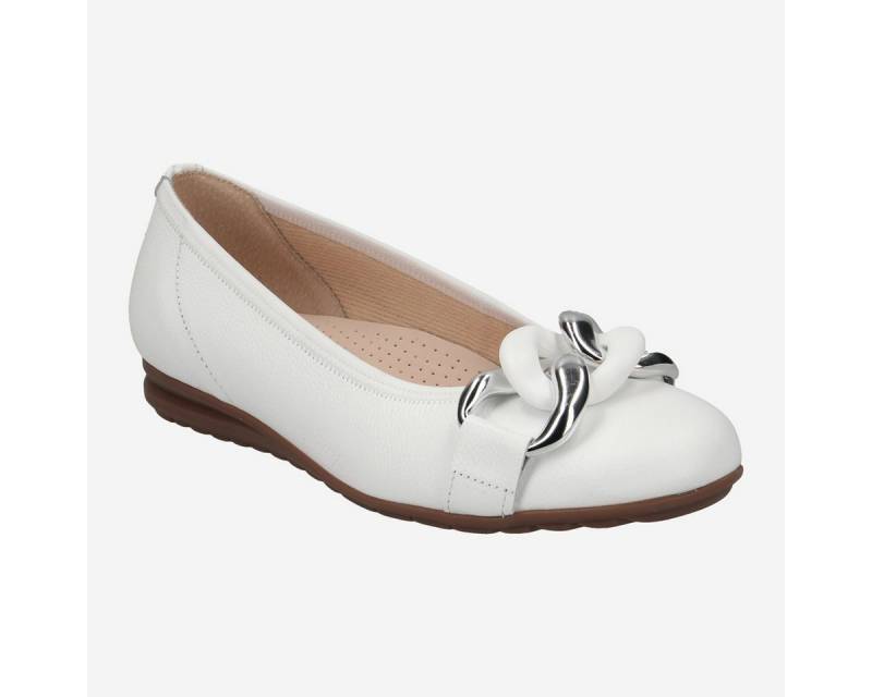Gabor Gabor 22.625.50, Ballerina in Weiß für Damen Ballerina Gabor Gabor 22.625.50, Ballerina in Weiß für Damen Ballerina von Gabor