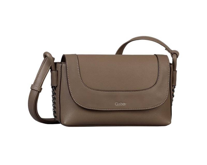 Gabor Handtasche GABOR Damen ELENI Flap-Bag Umhängetasche, 26 x 16 x 9 113 DARK TAUPE von Gabor