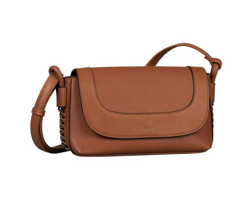Gabor Handtasche GABOR Damen ELENI Flap-Bag Umhängetasche, 26 x 16 x 9 22 COGNAC von Gabor