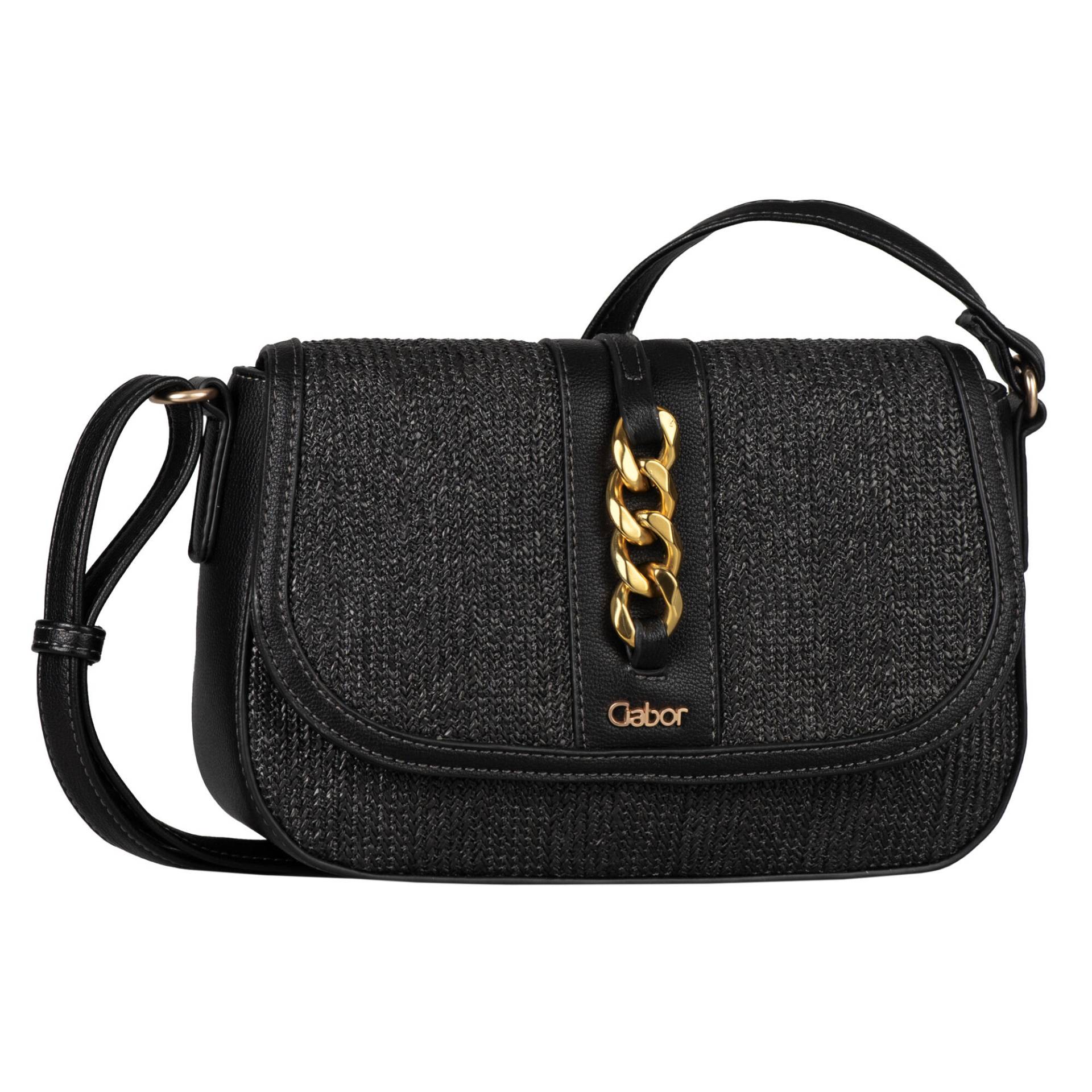 Gabor - MANU B, Saddle bag, mixed black mixed black - Gr. - one size von Gabor