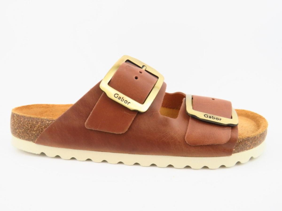 Gabor Nappa teak Pantolette von Gabor