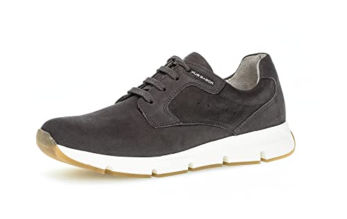 Pius Gabor Herren Sneaker Low,Halbschuhe,zertifiziertes Leder,Wechselfußbett,Superflex Sohle,straßenschuhe,Strassenschuhe,fumo,43 EU / 9 UK von Gabor