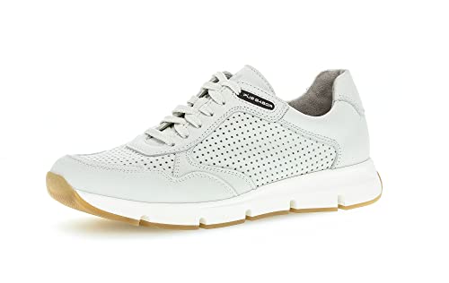 Pius Gabor Herren Sneaker Low,Halbschuhe,zertifiziertes Leder,Wechselfußbett,Superflex Sohle,schnürschuhe,schnürer,Off-White,42.5 EU / 8.5 UK von Pius Gabor