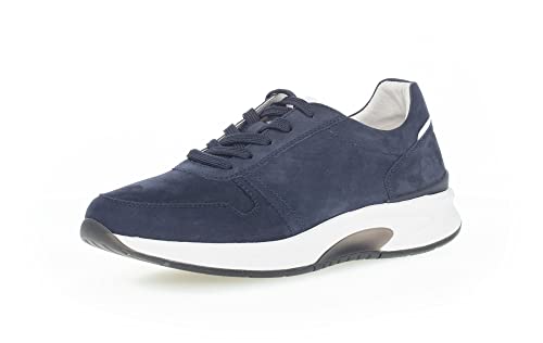 Pius Gabor Herren Sneaker Low,Halbschuhe,Wechselfußbett,zertifiziertes Leder,Lederfutter,Freizeitschuhe,Turnschuhe,Blue/White,42.5 EU / 8.5 UK von Pius Gabor