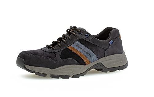 Pius Gabor Herren Sneaker Low,Halbschuhe,Wechselfußbett,zertifiziertes Leder,Turnschuhe,Laufschuhe,schnürschuhe,Midnight/Timber,42.5 EU / 8.5 UK von Pius Gabor