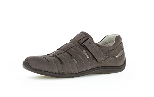 Pius Gabor Herren Slipper,Halbschuhe,zertifiziertes Leder,Latex Wechselfußbett,Freizeitschuhe,Klettverschluss,Men's,Sneaker,Grey,44 EU / 9.5 UK von Pius Gabor