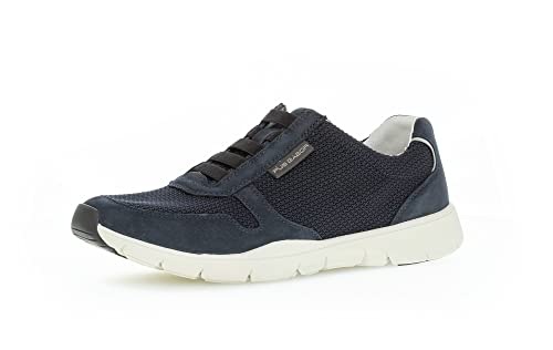 Pius Gabor Herren Sneaker Low,Halbschuhe,Wechselfußbett,zertifiziertes Leder,Strassenschuhe,Sportschuhe,Freizeitschuhe,Denim,42.5 EU / 8.5 UK von Pius Gabor