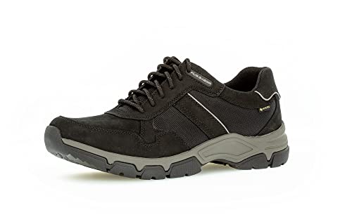 Pius Gabor Herren Sneaker Low,Halbschuhe,wasserdicht,Gore-TEX,Wechselfußbett,zertifiziertes Leder,Halbschuhe,straßenschuhe,Black,41 EU / 7.5 UK von Pius Gabor