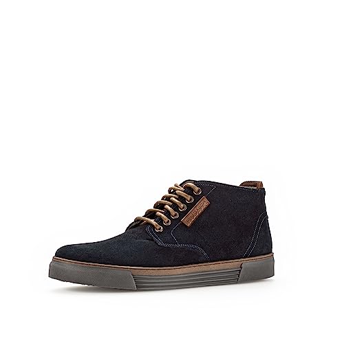 Pius Gabor Herren Sneaker high,Halbschuhe,zertifiziertes Leder,Wechselfußbett,schnürschuhe,schnürer,mid Cut,Turnschuhe,Midnight,46.5 EU / 11.5 UK von Pius Gabor