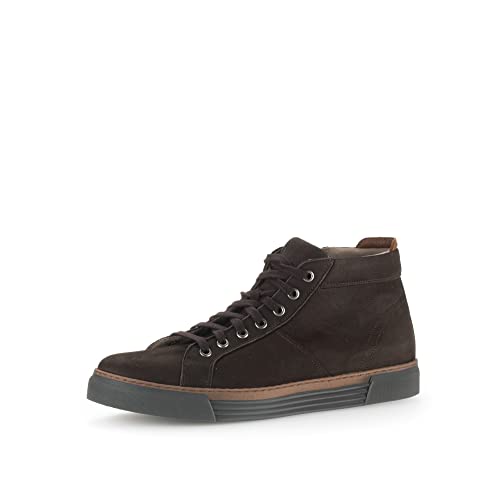 Pius Gabor Herren Sneaker high,Halbschuhe,zertifiziertes Leder,Wechselfußbett,schnürstiefeletten,straßenschuhe,Turnschuhe,Mocca,42.5 EU / 8.5 UK von Pius Gabor