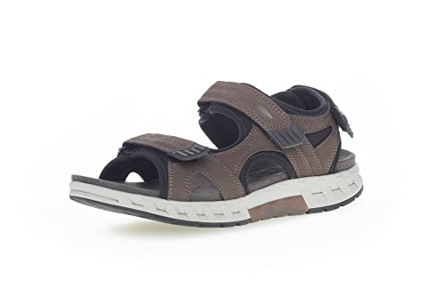 Pius Gabor Herren Trekkingsandalen, Männer Sandalen,zertifiziertes Leder,3-fach klettverschluss,sommerschuhe,mocca/black,43 EU / 9 UK von Pius Gabor