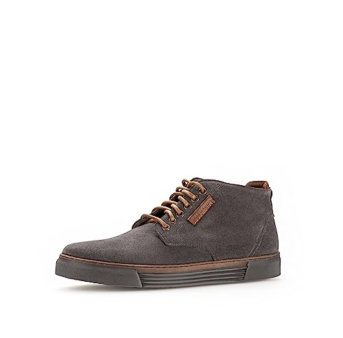Pius Gabor Herren Sneaker high,Schnürschuhe,recyceltes Futter,Wechselfußbett,lace-up Shoes,Low-tie,Komfortschuhe,bequem,dk.Grey,43 EU / 9 UK von Pius Gabor