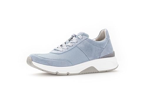 Gabor Damen Low-Top Sneaker, Frauen Halbschuhe,Freizeitschuhe,Turnschuhe,Laufschuhe,schnürschuhe,schnürer,Plateausohle,Azur,37 EU / 4 UK von Gabor