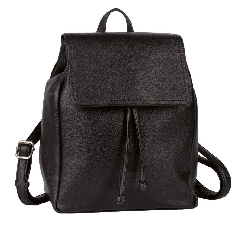 Gabor Rucksack Elfie, aus fein genarbtem, glattem Kunstleder und mit einem Logo Rubber Patch von Gabor