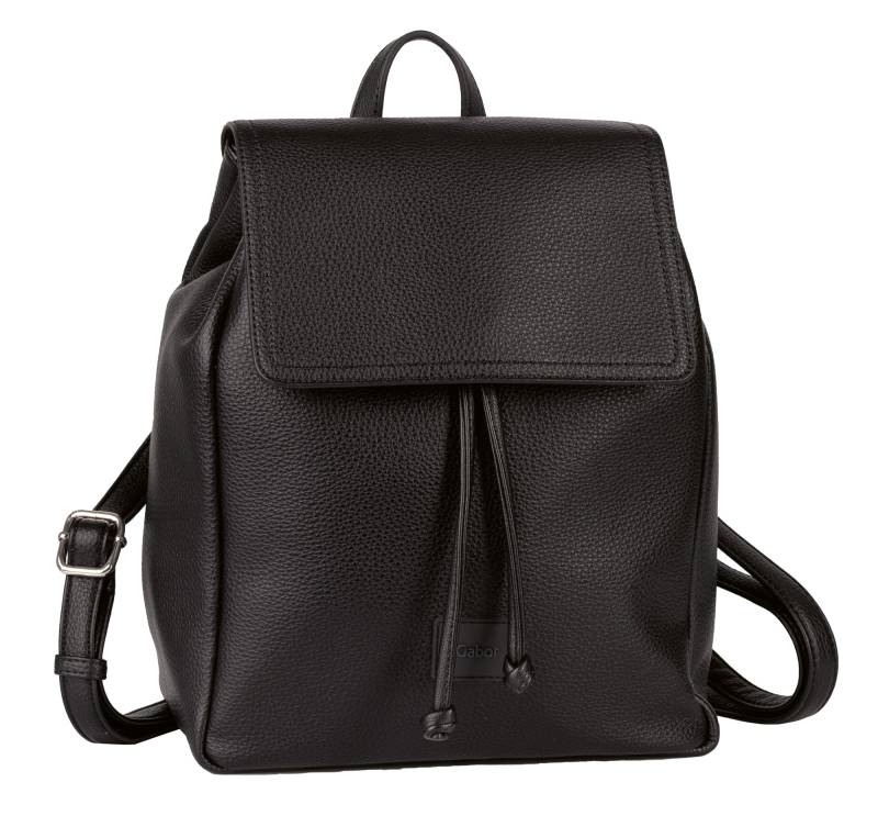 Gabor Rucksack "Elfie" aus fein genarbtem, glattem Kunstleder und mit einem Logo Rubber Patch von Gabor