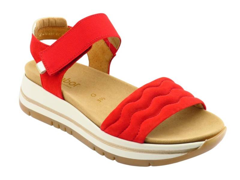 Gabor Samtchev. Perl. rot Sandalette von Gabor