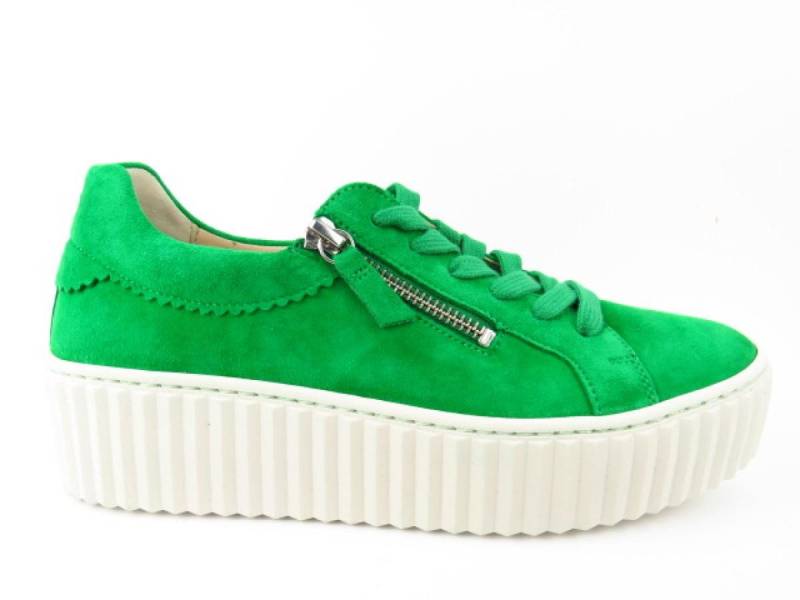 Gabor Samtchevreau verde ZIP Schnürschuh Gabor Samtchevreau verde ZIP Schnürschuh von Gabor