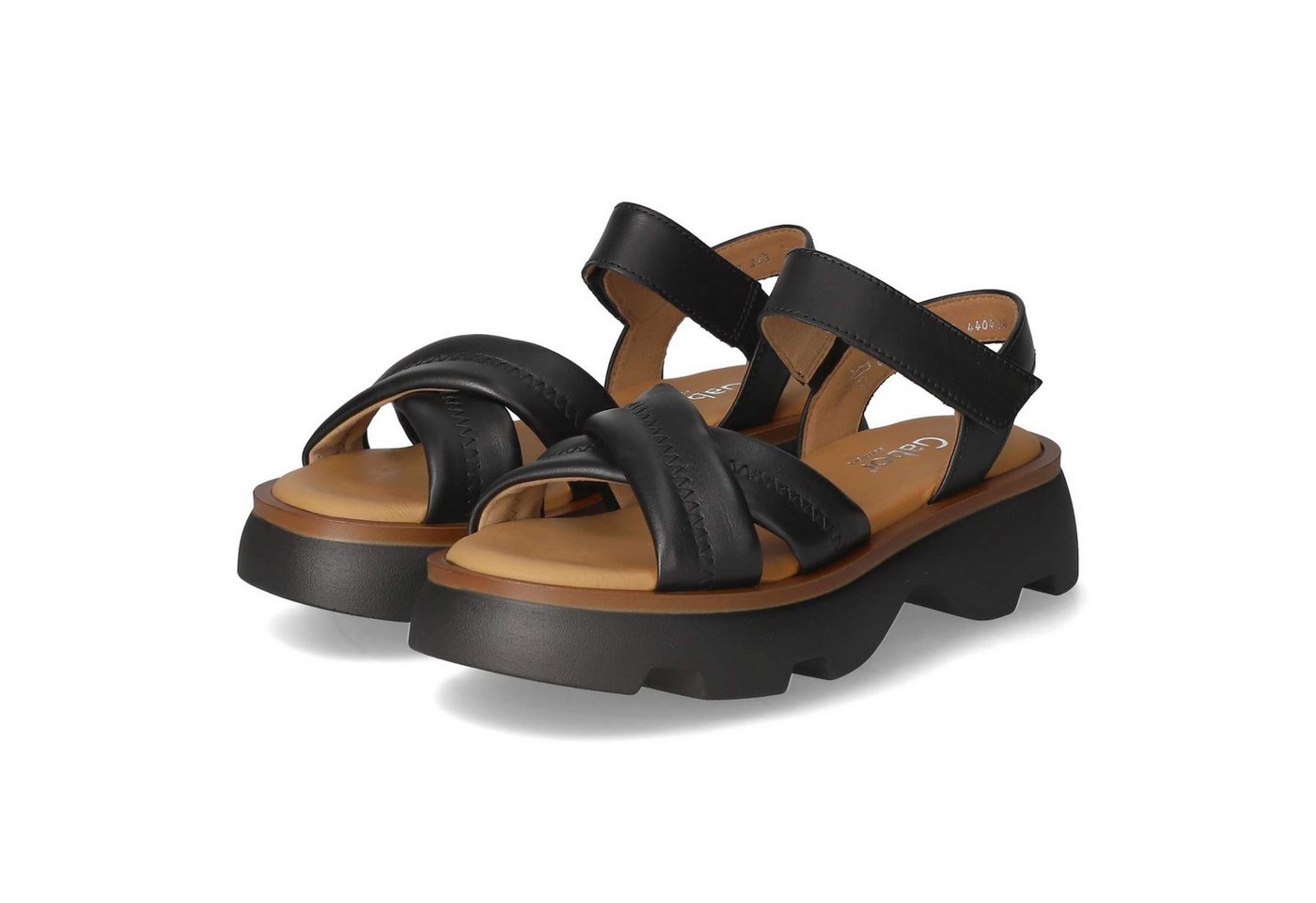 Gabor Gabor 62.853.57 Damen Glattleder schwarz Sandalette von Gabor