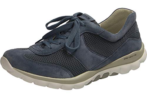 Gabor Shoes Damen Rollingsoft Sneaker, Blau, 40.5 EU von Gabor