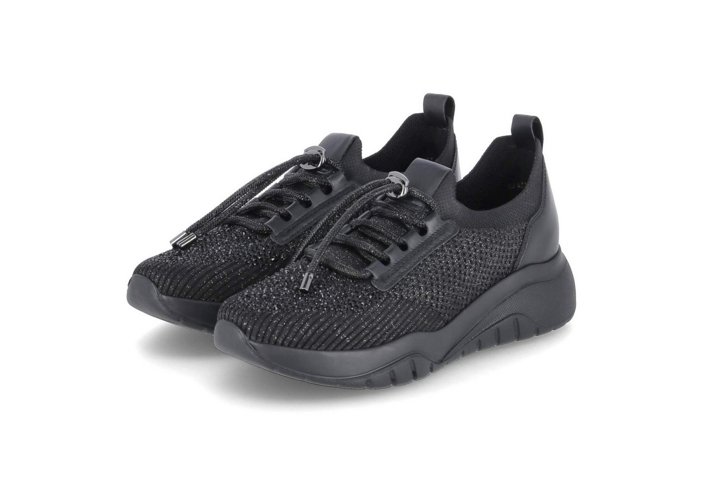 Gabor Gabor 63.455.47 Damen Leder & Textil schwarz Schnürschuh von Gabor