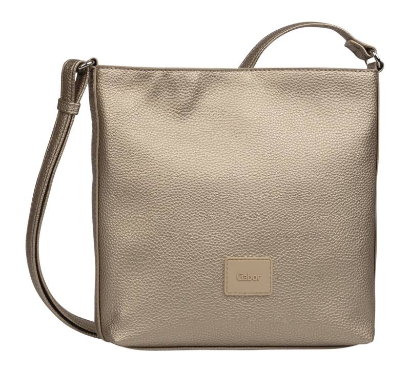 Gabor Umhängetasche "Elfie" aus fein genarbtem, glattem Kunstleder und mit einem Logo Rubber Patch von Gabor