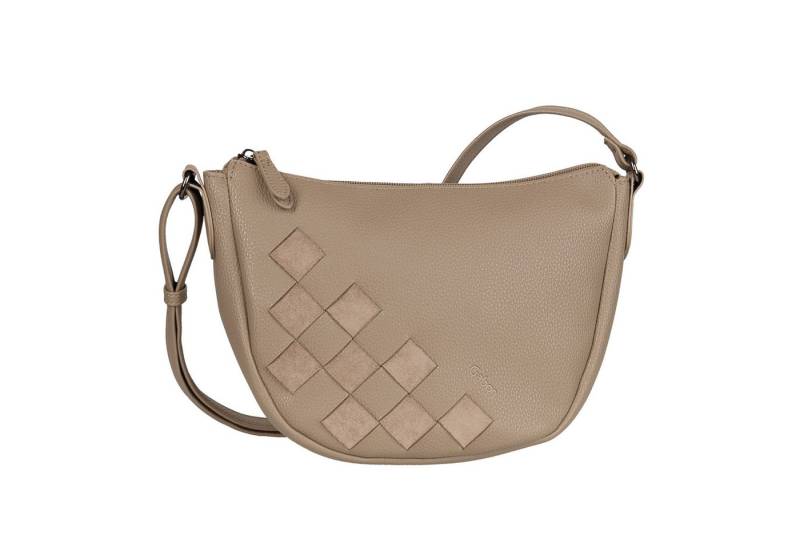 Gabor Umhängetasche Granada Structure, eingewebete einzigartige Streifen aus Velourslederimitat von Gabor