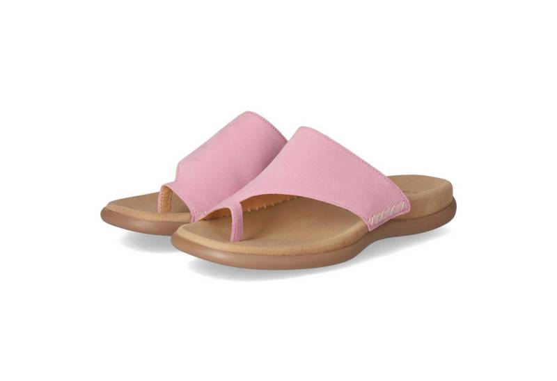 Gabor Gabor 63.700.11 Damen Rauleder rosa Pantolette von Gabor
