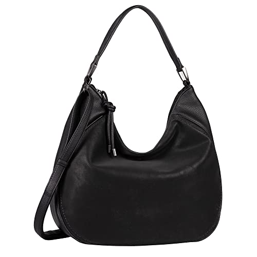 Gabor bags Suna Damen Hobo Bag Schultertasche Mittelgroß Schwarz von camel active