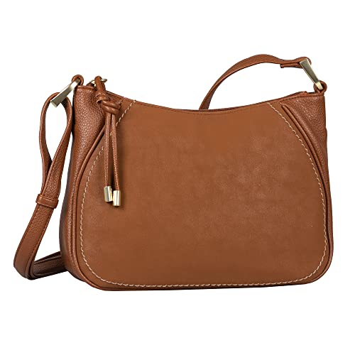 Gabor bags Suna Damen Umhängetasche Crossbody Bag Mittelgroß Cognac Braun von camel active