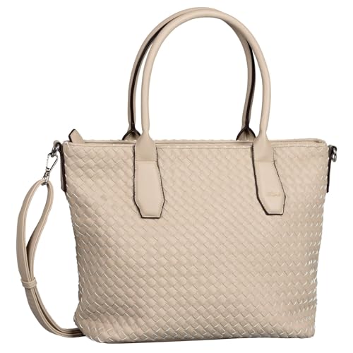 Gabor bags Emilia Damen Shopper Umhängetasche Reißverschluss Mittelgroß Beige von Gabor