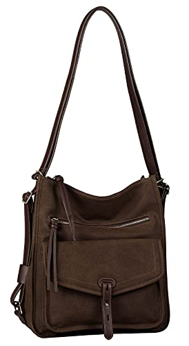 Gabor bags FRANCISCA Damen Schultertasche one size, dark brown, 28x11,5x31,5 von Gabor