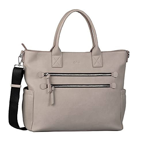 Gabor bags GEMMA Damen Shopper L, light grey, 43x12x32 von Gabor